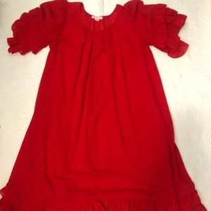 Vintage Red Ruffle dress